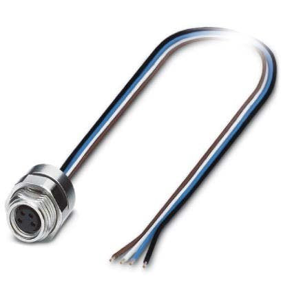 Phoenix Contact - Rundsteckverbinder, feldkonfektionierbar (Industriesteckverbinder) Einbausteckverbinder SACC-DSI-M #1453452 4-polig M8