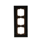 Busch-Jaeger - Abdeckrahmen Rahmen 3-fach 1723-825 schwarz, Glas