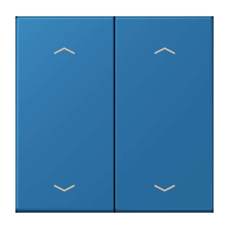 Jung - Abdeckung/Bedienelement für Installationsschalterprogramme Wippe mit Pfeilsymbolen LC 102 P 211 bleu ceruleen 31