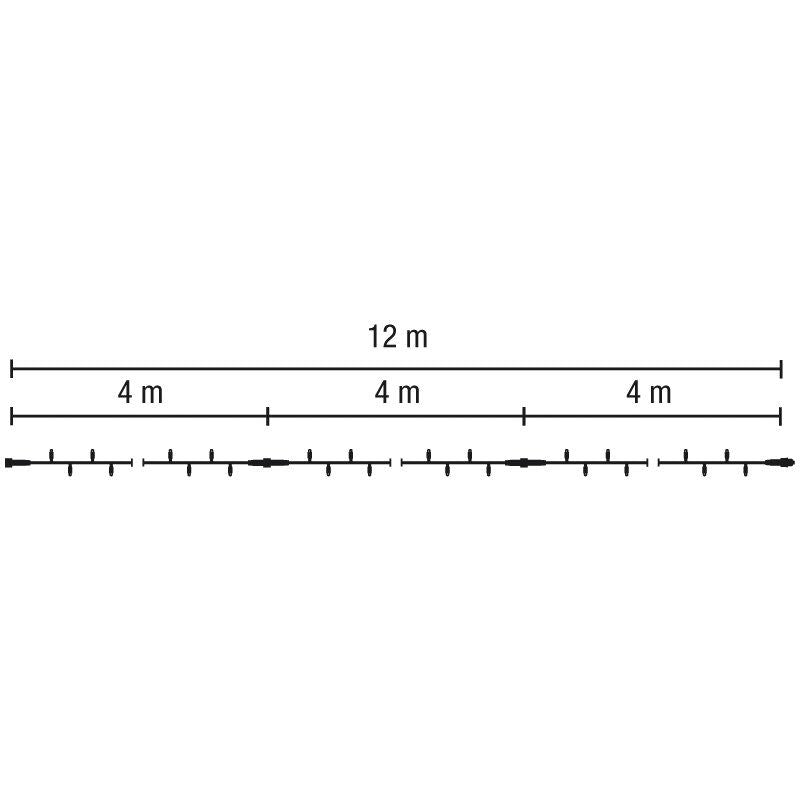 Scharnberger+Hasenbein - Festbeleuchtung LED-String-Lite 120 12m 58635 36V trans LED: wws