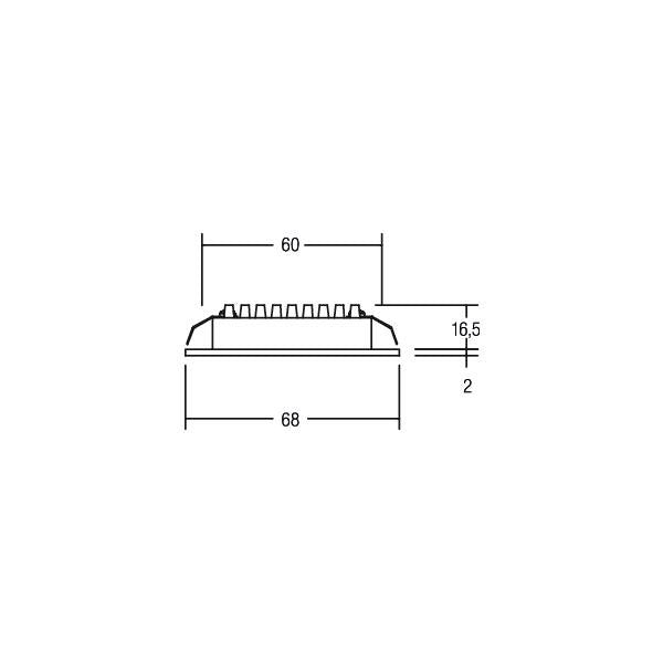 Brumberg Leuchten - Downlight/Strahler/Flutlicht LED-Einbauleuchte 12090623 350mA 3000K