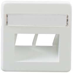 Rutenbeck - Einsatz/Abdeckung für Kommunikationstechnik Zentralstück ZSt UAE-Cat. 8/8 rw 2f.,m.Beschriftf.rws − 1 Stück by Ru
