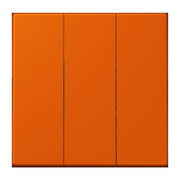 Jung - Abdeckung/Bedienelement für Installationsschalterprogramme Wippe 3fach LC 993 BF 260 orange vif (4320S)