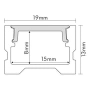 Nobile - Zubehör/Ersatzteile für Lichtschlauch/-band Alu U-Profil 2m 5011147803 Abdeckung opal − 1 Stück