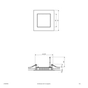 EVN Lichttechnik - Decken-/Wandleuchte LED Einbau Panel ws LP QW 093502 5W 3000K 93x93mm