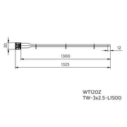 Philips Lighting - Elektrisches Zubehör/Ersatzteile für Leuchten Durchgangsverdrahtung WT120#75519299(VE10) DV 3x2.5 - L1500