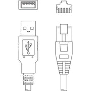 Leuze - Konfektioniertes Sensor-Aktor-Kabel Verbindungsleitung KB USB-2 IT190x