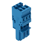 WAGO - Ein- und mehrpolige Klemmenleiste 1-Leiter-Federleiste 769-103/000-006 CAGE CLAMP,4mm²,blau − 50 Stück