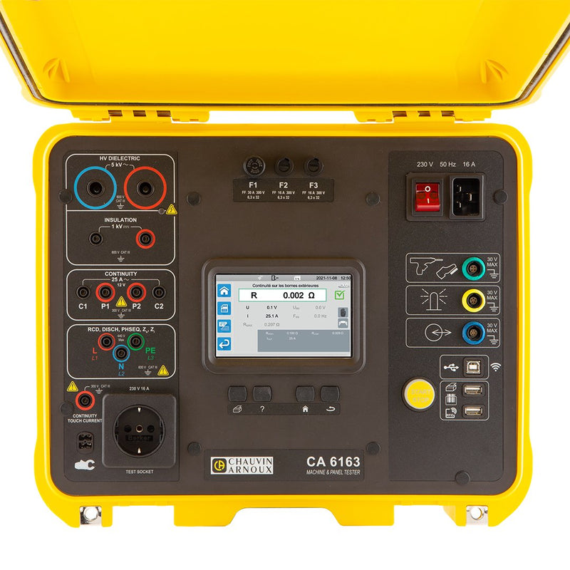 Chauvin Arnoux - Prüfgerät für die Sicherheit von Maschinen und elektrischen Geräten Maschinentester CA 6163