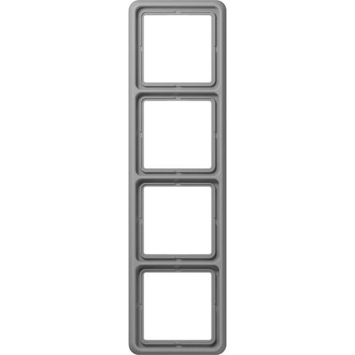 Jung - Abdeckrahmen Rahmen 4-fach gr CD 584 GR waage/senkrecht