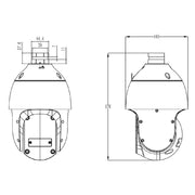 Grothe - Kamera für Überwachungssystem 2MPX IP PTZ-Kamera VK 1099/386 NEIUS Platinium