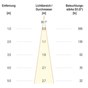 EVN Lichttechnik - Downlight/Strahler/Flutlicht LED-Deckeneinbauleuchte L44441502