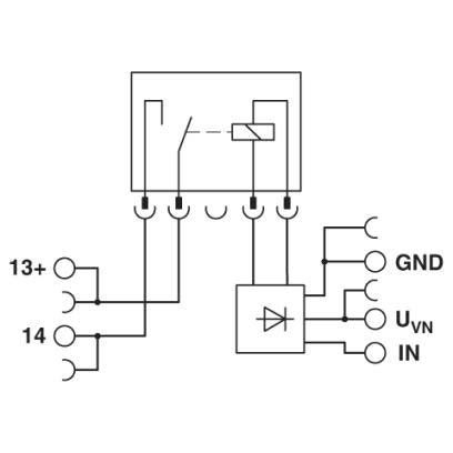 Phoenix Contact - Relaissockel PLC-Grundklemme PLC-BSC-TTL/1 1S, 5V DC