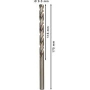 Bosch - Bohrer PRO Metal HSS-G 2608596830 Spiralbohrer 9,5 x