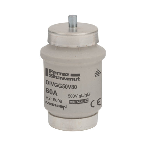 Mersen - D-Sicherungseinsatz DIVGG50V80 D IV, 80A silber − 3 Stück