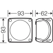 Hensel - Dose, Gehäuse für Montage auf der Wand/Decke Kabelabzweigkasten KF 0200 H o.Kl. Wände o.Vorpr