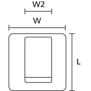 HellermannTyton - Befestigungsschelle für Kabel/Rohre Klebesockel RB5 PA66 BK 50 19x19mm − 50 Stück