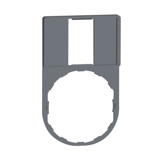 Schneider Electric - Schildträger für Befehlsgeräte Schildträger Kunststoff ZBZ33C0 30x50mm 22mm in grau − 10 Stück