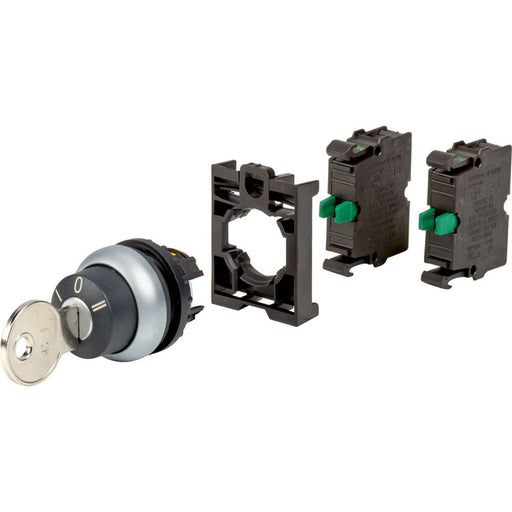 Eaton - Frontelement für Wahlschalter Schlüsseltaste RMQ-Titan M22-WS3-2K10-BVP tastend 3 Stellungen