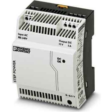 Phoenix Contact - Gleichstromversorgung Stromversorgung STEP-PS/ 1AC/12DC/5 Ausg. 12VDC/5A − 1 Stück