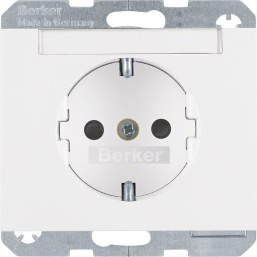 Berker - Steckdose SCHUKO-Steckdose pws 47387009 m.Beschriftungsfeld