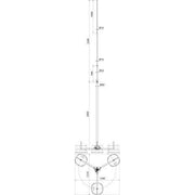 DEHN - Fangeinrichtung für Blitzschutz Fangstange FSD402216104 #105450 D40/16/10 L4500 Al