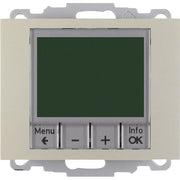 Berker - Raumthermostat/Uhrenthermostat Temperaturregler eds/lack 20447104 mit Schließer