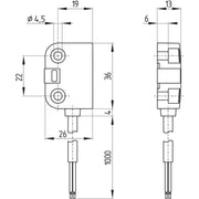 Schmersal - Positionsschalter mit getrenntem Betätiger Sicherheitssensor BNS 260-02ZG-R − 1 Stück
