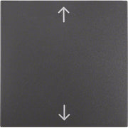 Berker - Abdeckung/Bedienelement für Installationsschalterprogramme Wippe anth matt 16201616 m.Symbol Pfeile