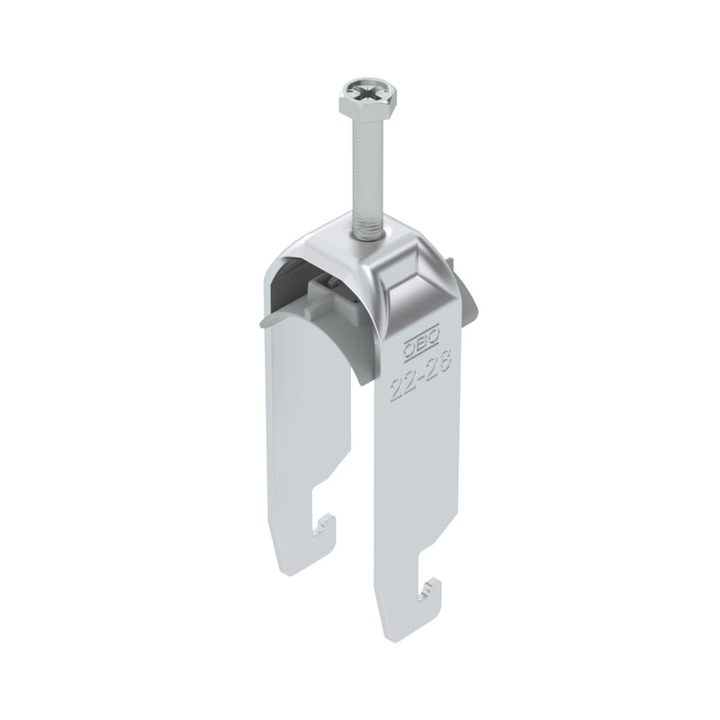 OBO Bettermann - Bügelschelle BS-U2-K-28 ALU 2-fach − 50 Stück