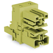 WAGO - Kompaktverteiler für steckbare Gebäudeinstallation h-Verteiler 2-polig 770-1609 Kod. B,hellgrün − 50 Stück