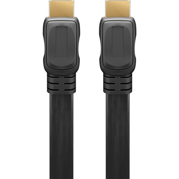 Goobay - Konfektioniertes A/V-Kabel High-Speed-HDMI-Flachkabel 61278 Ethernet,4K,60Hz