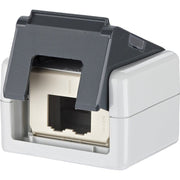 Metz Connect - Kommunikationsanschlussdose Kupfer IP20 AP-Dose leer 1309450003-E gr EDATmodul