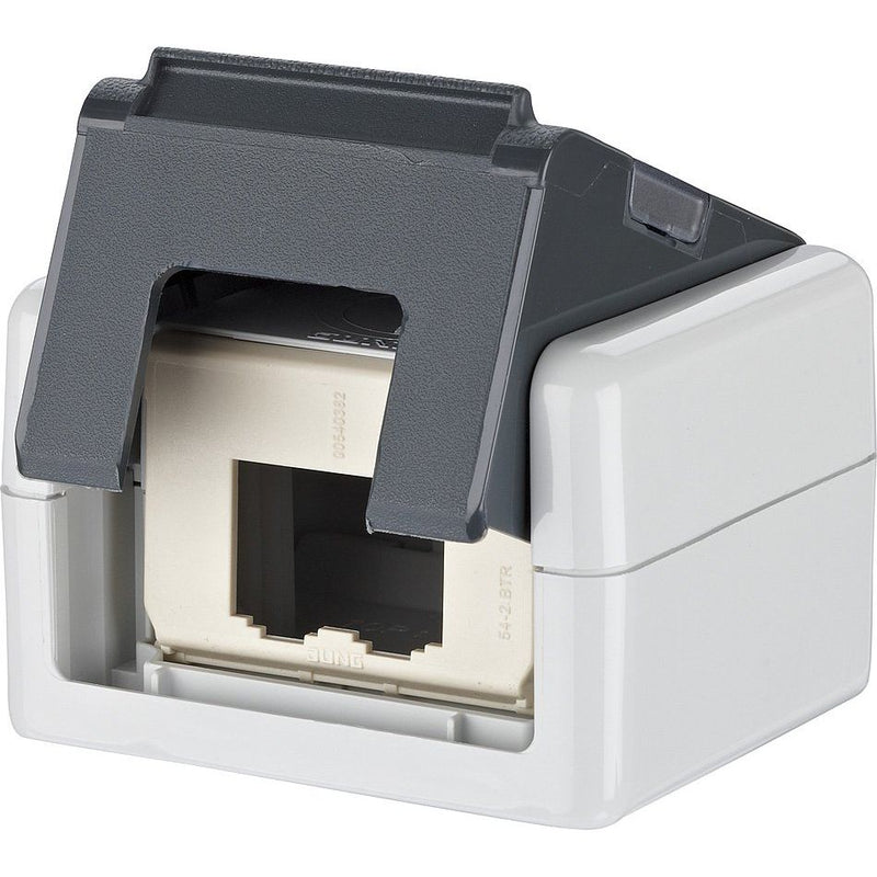 Metz Connect - Kommunikationsanschlussdose Kupfer IP20 AP-Dose leer 1309450003-E gr EDATmodul