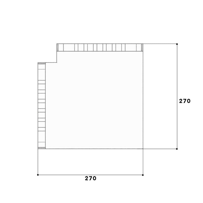 GGK - Flachwinkel für Geräteeinbaukanal FB-Flachwinkel 100x230 alp 14118