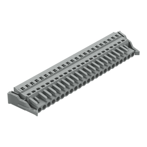 WAGO - Kabelsteckverbinder für Leiterplattensteckverbinder 1-Leiter-Federleiste 231-123/037-000 CAGECLAMP,2,5 mm²,gr − 10 Stück