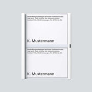 Siedle&Söhne - Zubehör/Ersatzteile für Türkommunikation Namensschild ws kpl. 200029042-00 f.TM 611-2 W