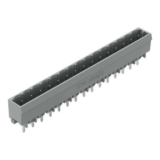 WAGO - Leiterplattensteckverbinder THT-Stiftleiste Lötstift 231-144/046-000 1,0x1,0,gerade,grau − 50 Stück