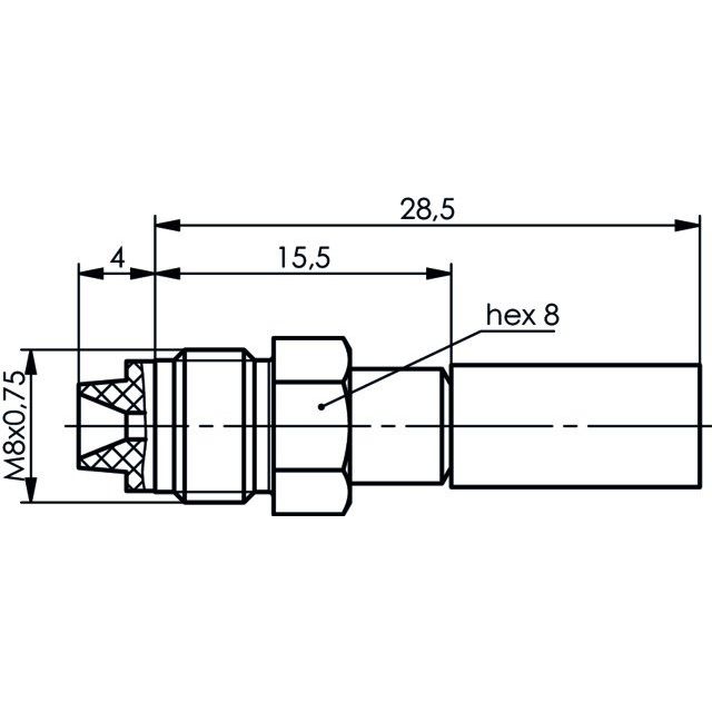 Telegärtner - Koax-Steckverbinder FME-Kabelbuchse 100025651 50Ohm cr/cr − 5 Stück