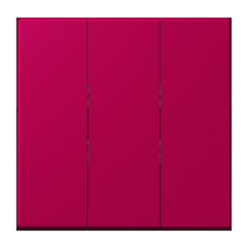 Jung - Abdeckung/Bedienelement für Installationsschalterprogramme Wippe 3fach LC 993 BF 230 rouge rubia (32101)