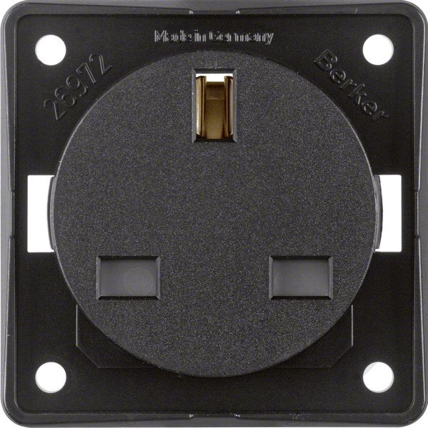 Berker - Steckdose sw 9626205 mit Schutzkontakt