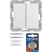 Berker - Bussystem-Hand-/Wandsender KNX-Funk Wandsender 2fach 85656289 polarweiß glänzend