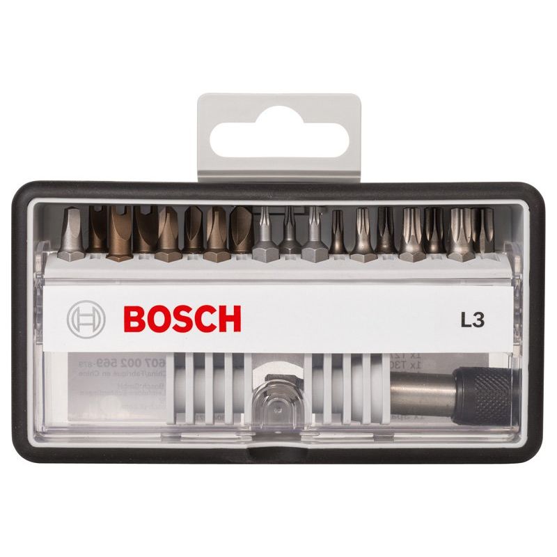 Bosch - Bit-Set Schrauberbit-Set Robust 2607002569 Line L Extra-Hart 18