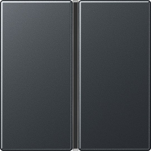 Jung - Abdeckung/Bedienelement für Installationsschalterprogramme Tastensatz 1fach A 401 TSA ANM kompl anthrazit matt − 1 Stück