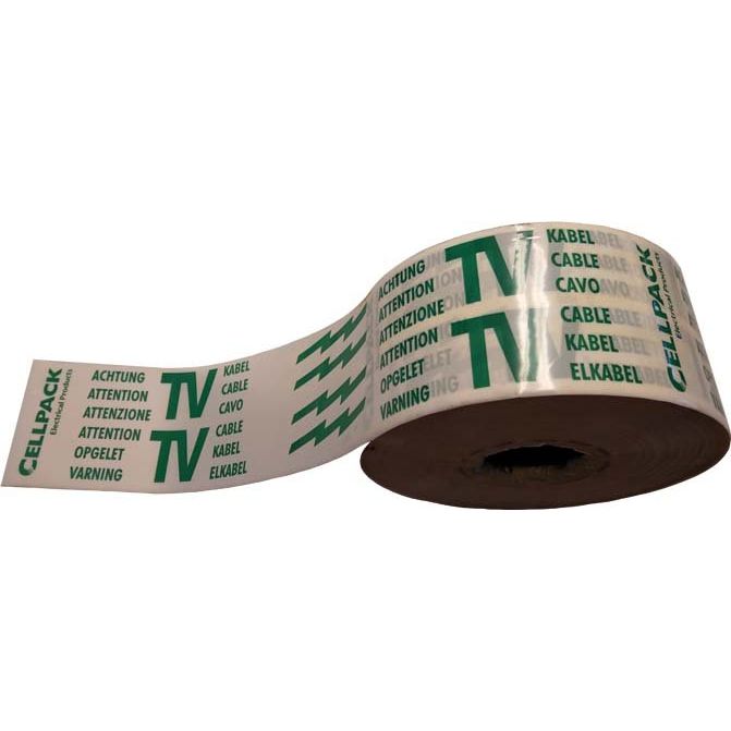 Cellpack - Warnband Warnband/100mmx250m/TV 125627 Trassenwarnband