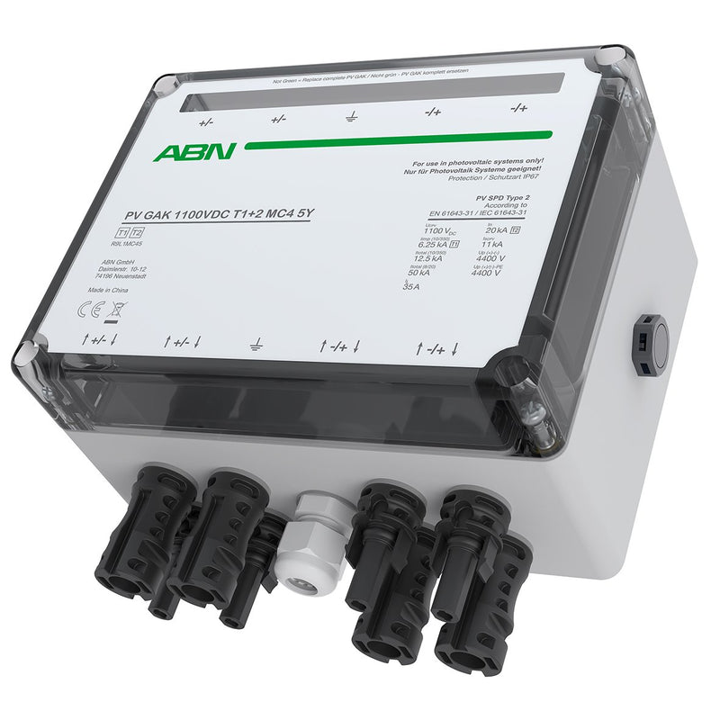 ABN - Photovoltaik-DC-Stringbox PV GAK Kombiabl. R9L1MC45 1MPPT,MC4-Steckverb