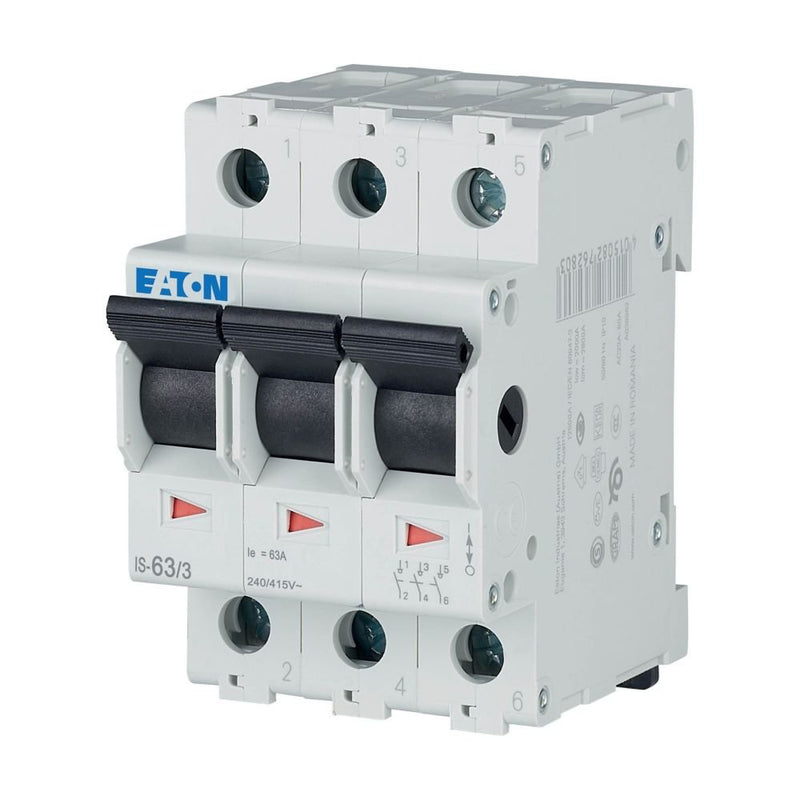 Eaton - Schalter für Reiheneinbau Hauptschalter IS-63/3 63A/3-pol