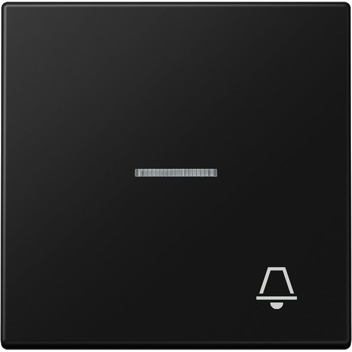 Jung - Abdeckung/Bedienelement für Installationsschalterprogramme Wippe 1-fach LS 990 KO5 K SWM graphitschwarz matt