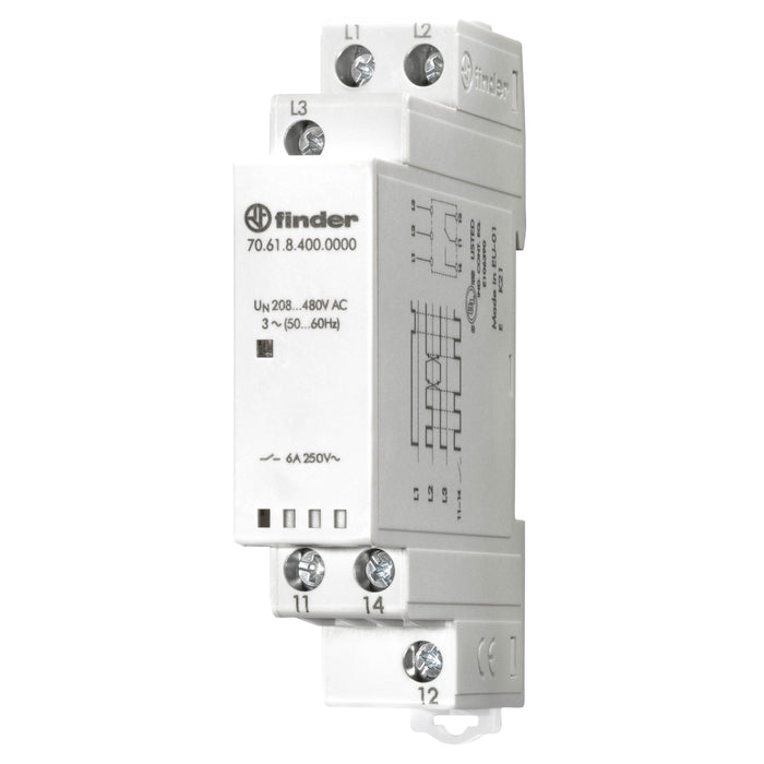Finder - Phasenüberwachungsgerät Netzüberwachungsrelais 70.61.8.400.0000  − 1 Stück
