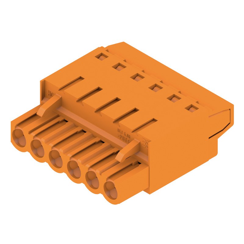 Weidmüller - Kabelsteckverbinder für Leiterplattensteckverbinder LP Verbinder Raster 5.08 BLT 5.08/6 SN OR − 60 Stück